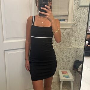 Black mini dress